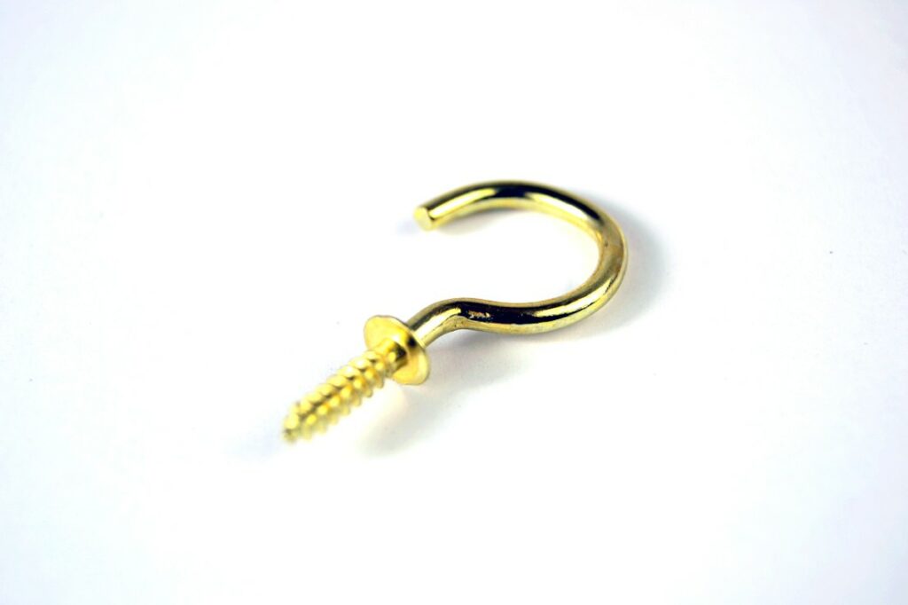CUP HOOKS BRASS 1" 144 IN BOX