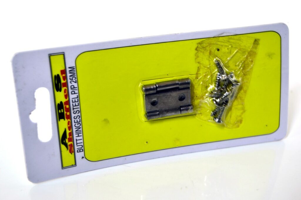 BUTT HINGES 25MM HEAVY CARDED