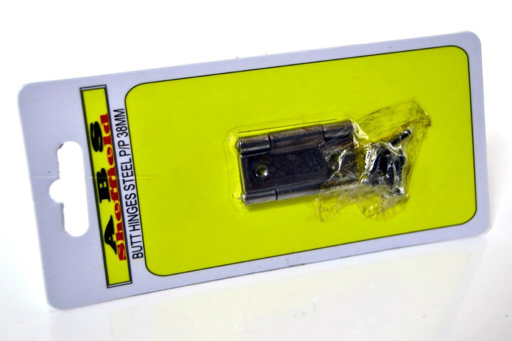 BUTT HINGES 38MM HEAVY CARDED