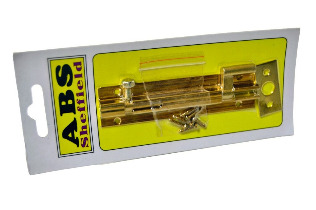 BARREL BOLT BRASS 100MM NECK TYPE