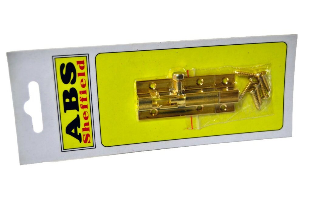 BARREL BOLTS 50MM BRASS STRAIGHT