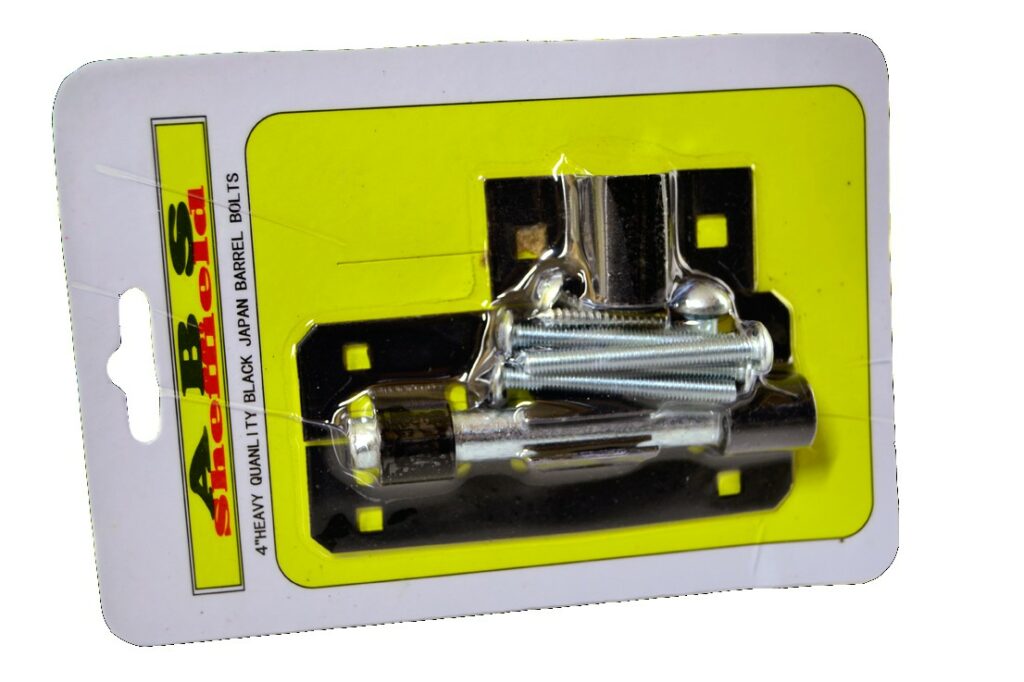 BARREL BOLTS BLACK JAPAN 100MM HEAVY