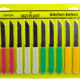 KNIVES KITCHEN SERRATED PLASTIC HANDLE 12 PIECE