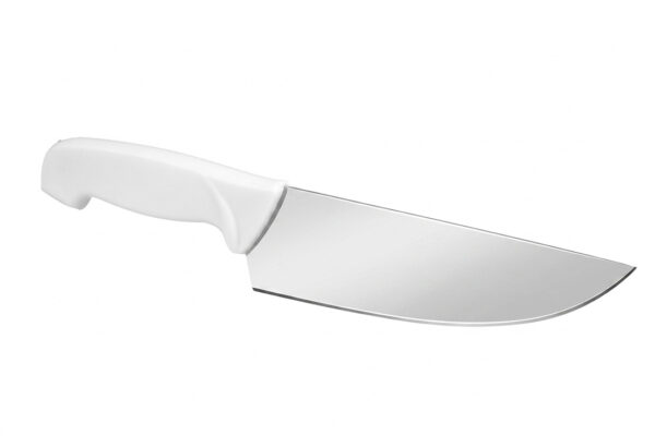 BUTCHER KNIVES-WHITE PLASTIC HANDLE