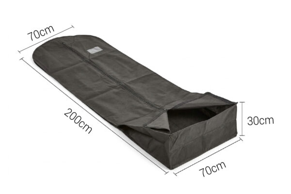 WEDDING DRESS SUIT COVERS BLACK/WHITE 70CM X 200CM X 30CM