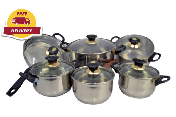 POT SET STAINLESS STEEL BK 220/MR 2014 12PC SET