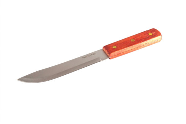 BUTCHER KNIVES WOODEN HANDLE 175MM