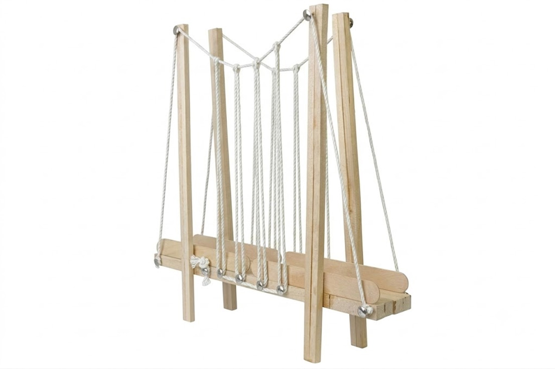 SCHOOL PROJECT SET SUSPENSION BRIDGE