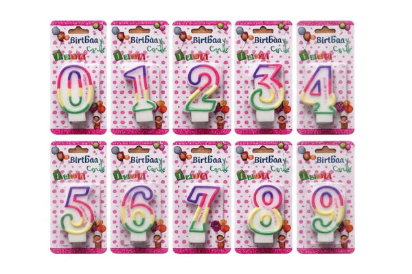 PARTY BIRTHDAY CANDLE RAINBOW