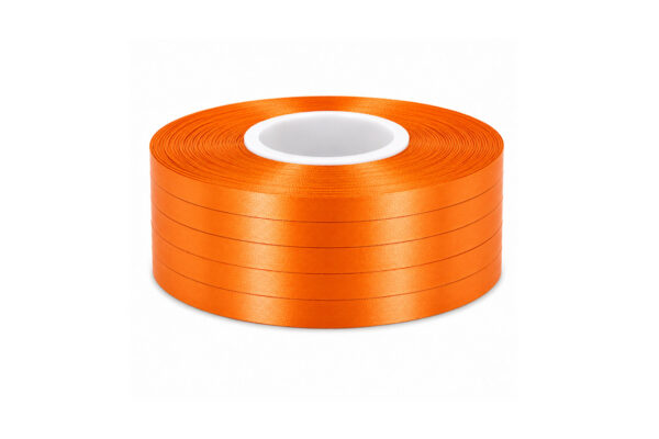 PARTY RIBBON PLAIN 5MM X 10MT 10PC ORANGE