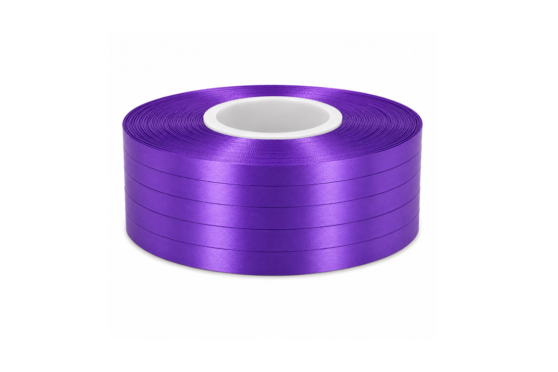 PARTY-RIBBON-PLAIN-5MM-X-10MT-10PC-PURPLE PARTY RIBBON PLAIN 5MM X 10MT 10PC PURPLE