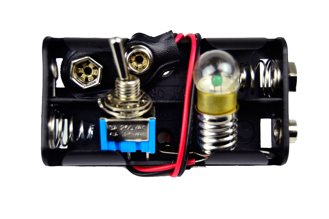 SCHOOL PROJECT KITS SCHOOL PROJECT KIT LIGHT CIRCUIT WITH 2AA BATTERY HOLDER - Image 1
